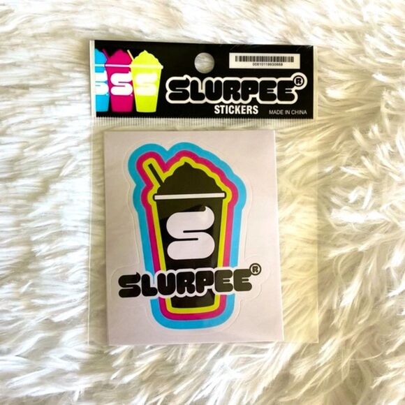 Slurpee Stickers Retro Blue Pink Green Lot of 3 7-eleven - Picture 3 of 7